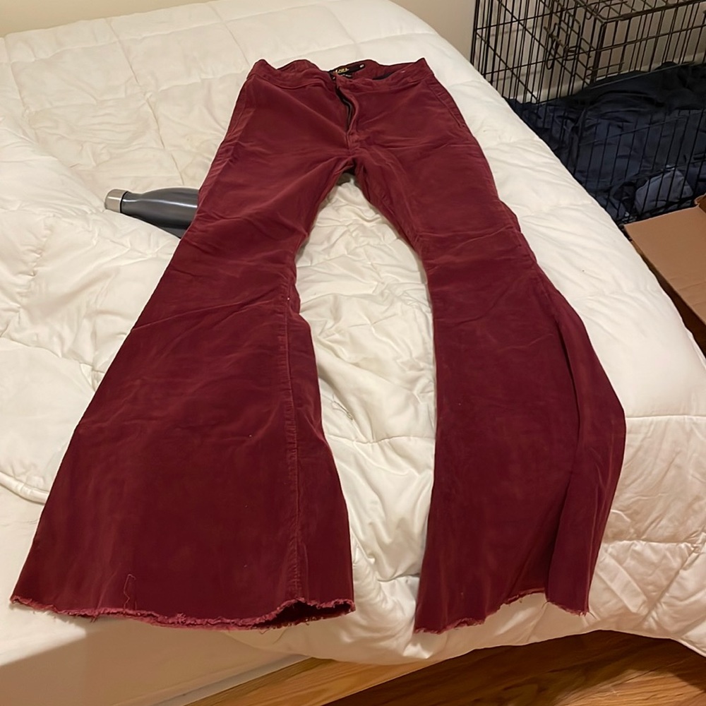Maroon Corduroy Bell Bottoms size 10